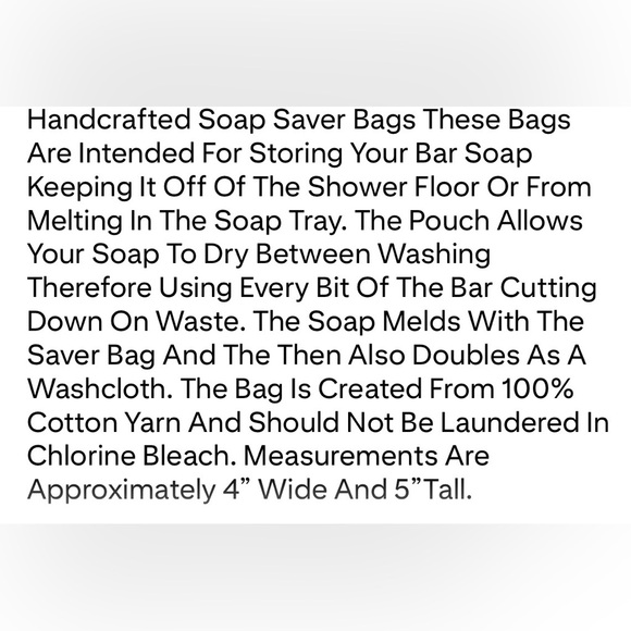 Crochet SoapSaver Bags - Picture 4 of 4